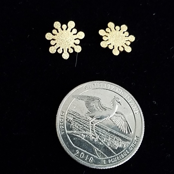 R&W GOLD TONE NECKLACE EARRING SET - Picture 3 of 7